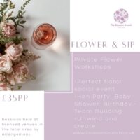 Flower and Sip Private Flower Workshop Burton on Trent Derby