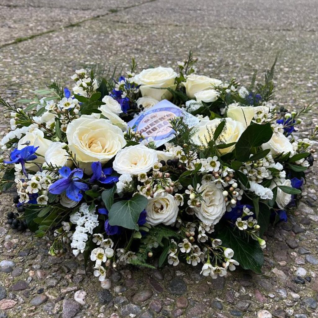 Natural Wreath Floral Tribute Burton on Trent