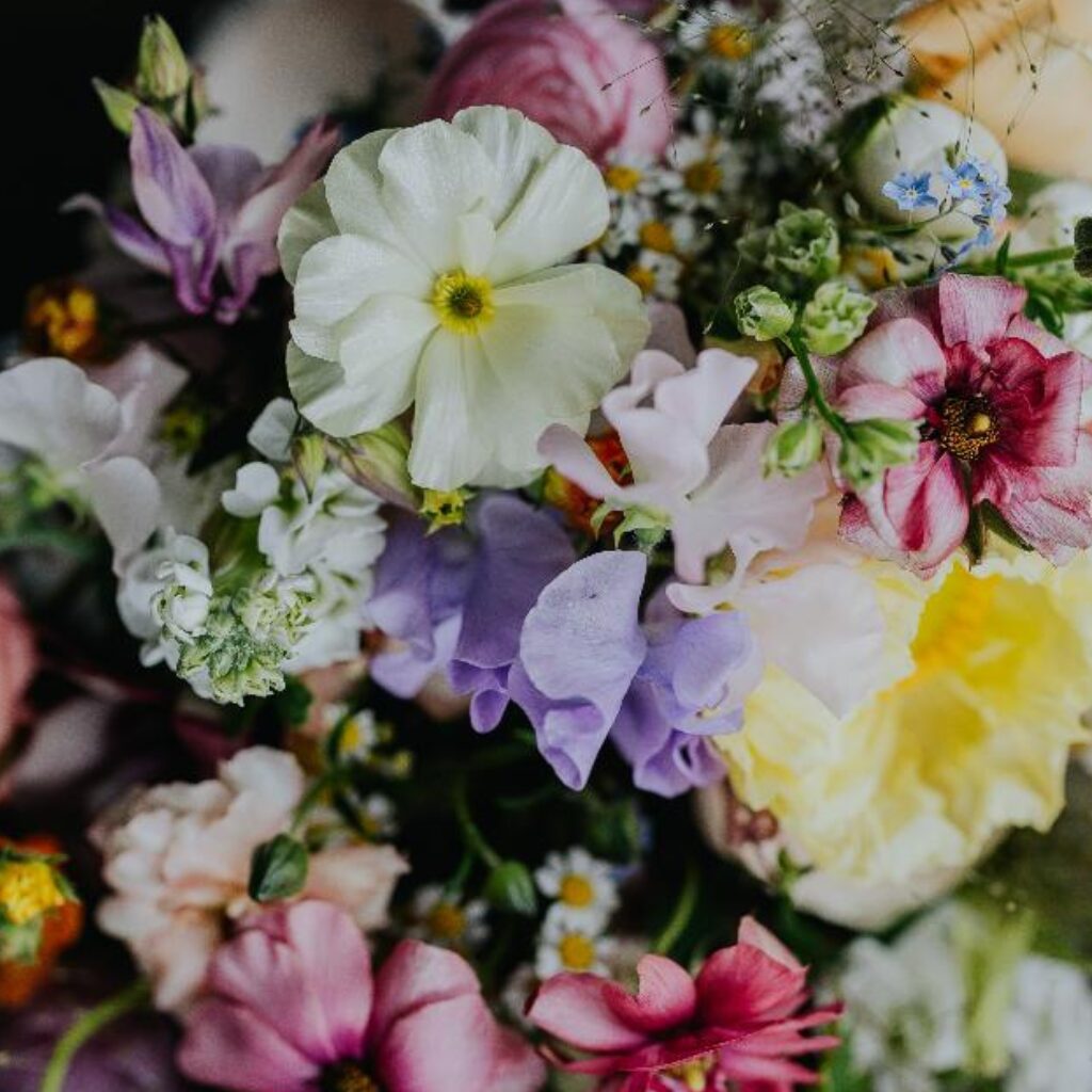 May Wedding Flowers Staffordshire Coton House Farm - James Merrick Photography