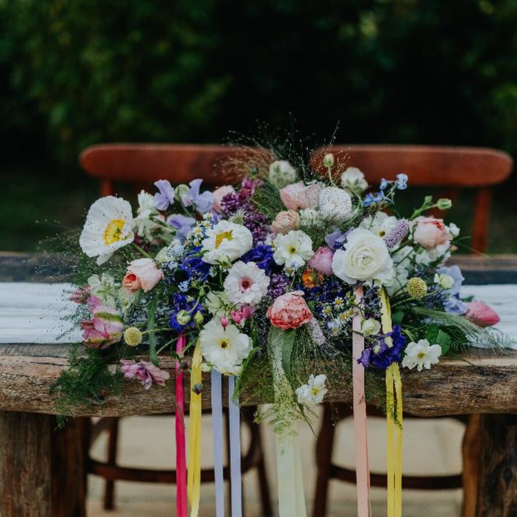 May Wedding Flowers Staffordshire Coton House Farm - James Merrick Photography
