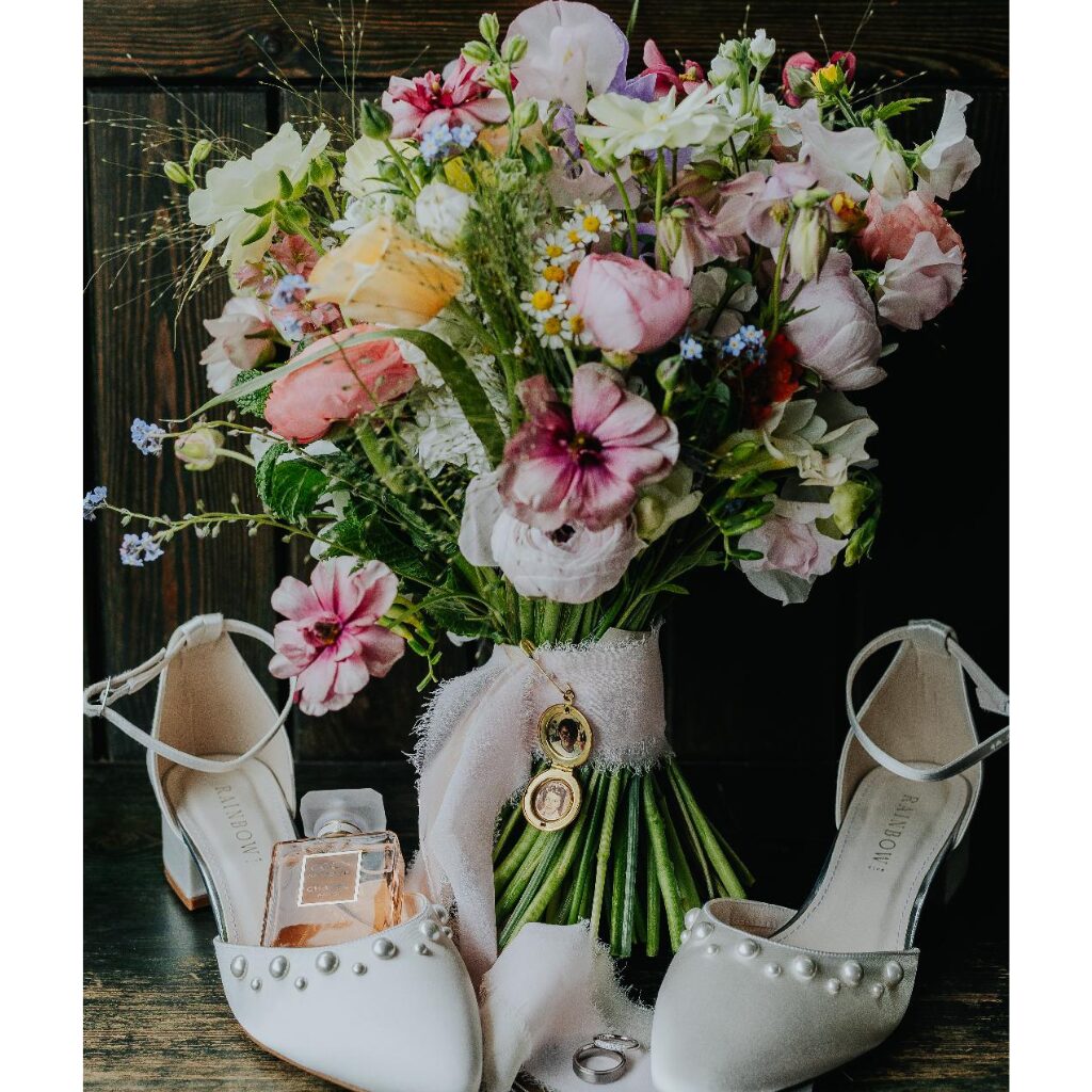 May Wedding Flowers Staffordshire Coton House Farm - James Merrick Photography